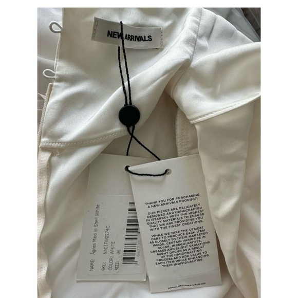 🤍THE NEW ARRIVALS- ILLKYAZ OZEL- Agnes Draped dress- NWT SIZE FR 36/US4 - Picture 11 of 12